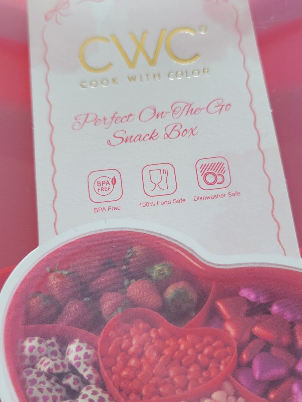 CWC Pink Heart-Shaped and Rectangular Food Storage Set - Picture 3 of 12